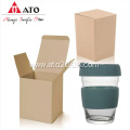 Green Silicone Sleeve Travel Tumbler Glass Coffee Cup